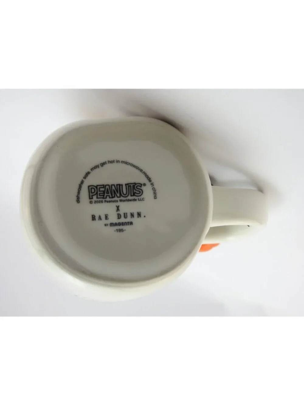 Peanuts Rae Dunn Snoopy Halloween Mug Spooky Season Pumpkin Charm Double Sided
